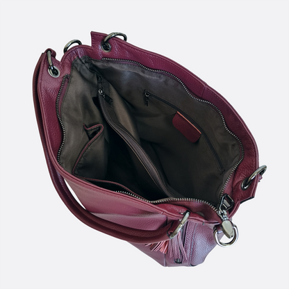 Women's genuine cowhide leather handbag Klos V5 design