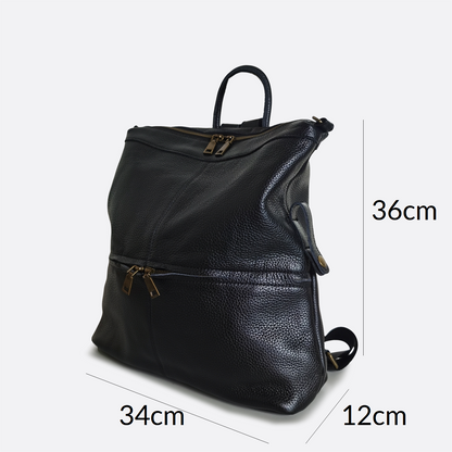 Women's genuine cowhide leather backpack Reza design