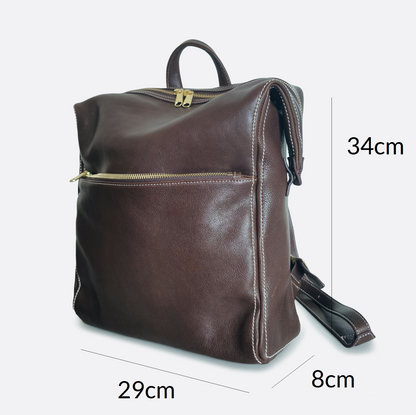 Women's genuine cowhide leather backpack Reza V2 design