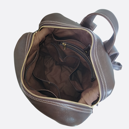 Women's genuine cowhide leather backpack Reza V2 design