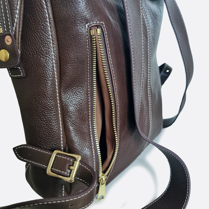Women's genuine cowhide leather backpack Reza V2 design