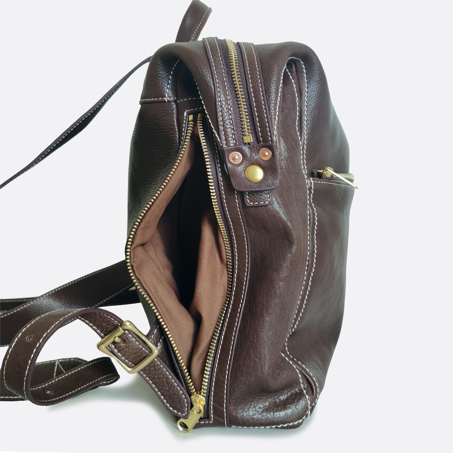 Women's genuine cowhide leather backpack Reza V2 design