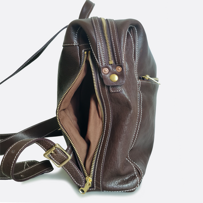 Women's genuine cowhide leather backpack Reza V2 design