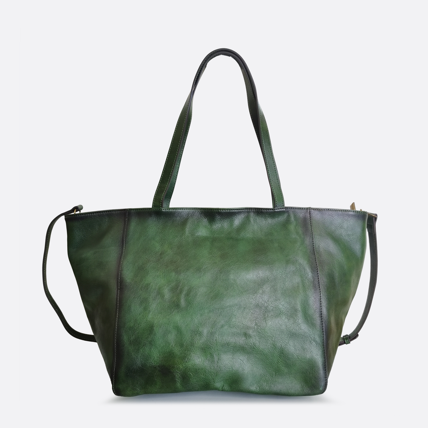 Women's genuine waxed cowhide leather handbag depaule V5 design