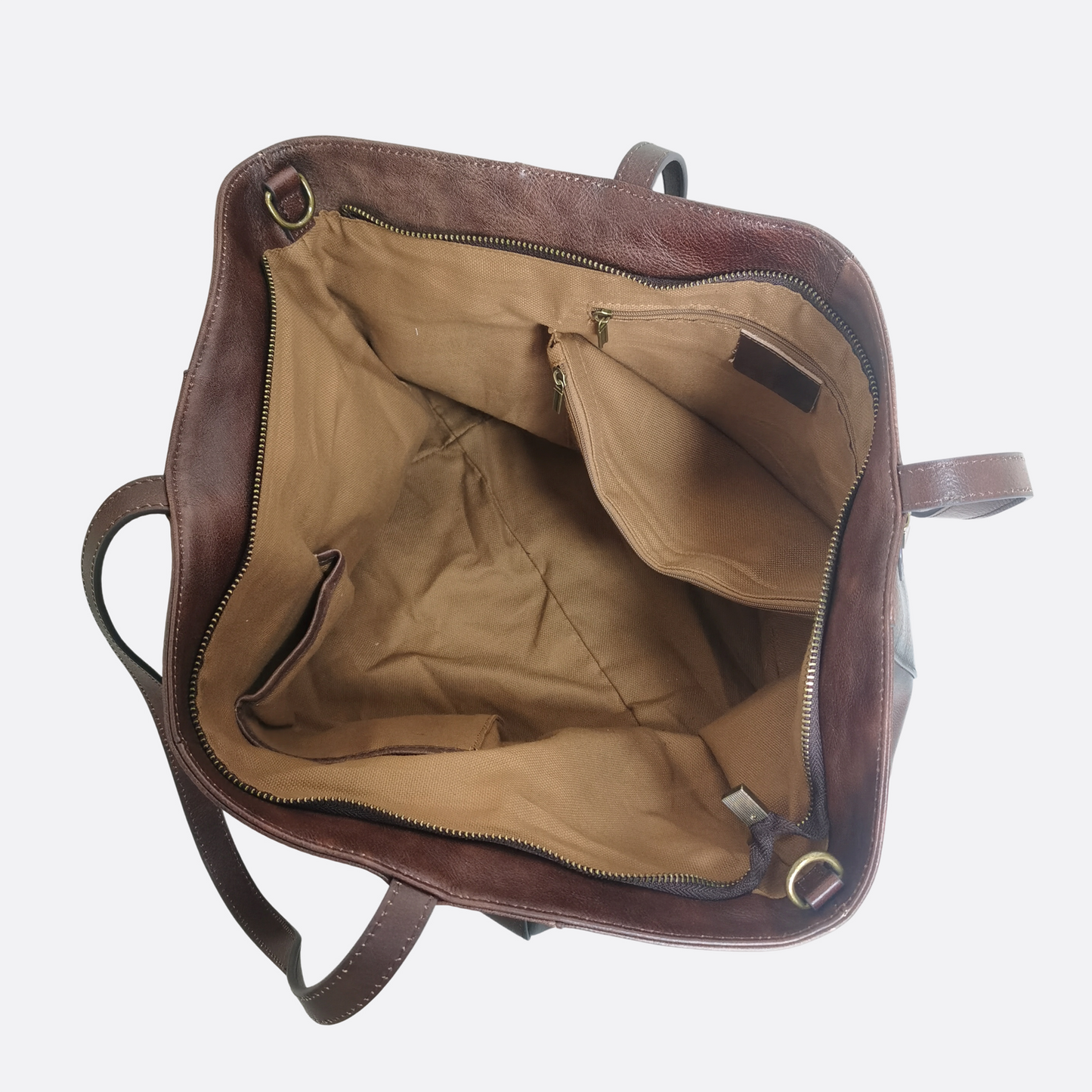 Women's genuine waxed cowhide leather handbag depaule V5 design