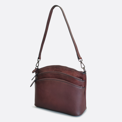 Women's genuine cowhide leather handbag Hayden V3 design