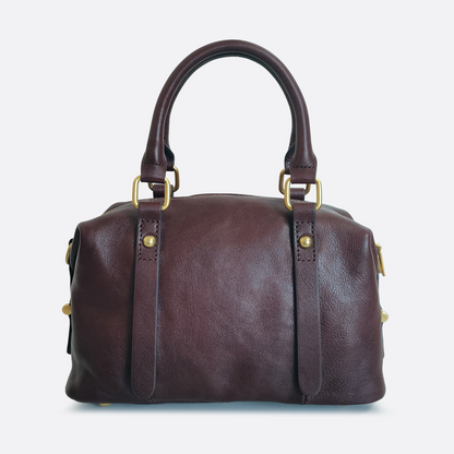 Women's genuine cowhide leather handbag Box design