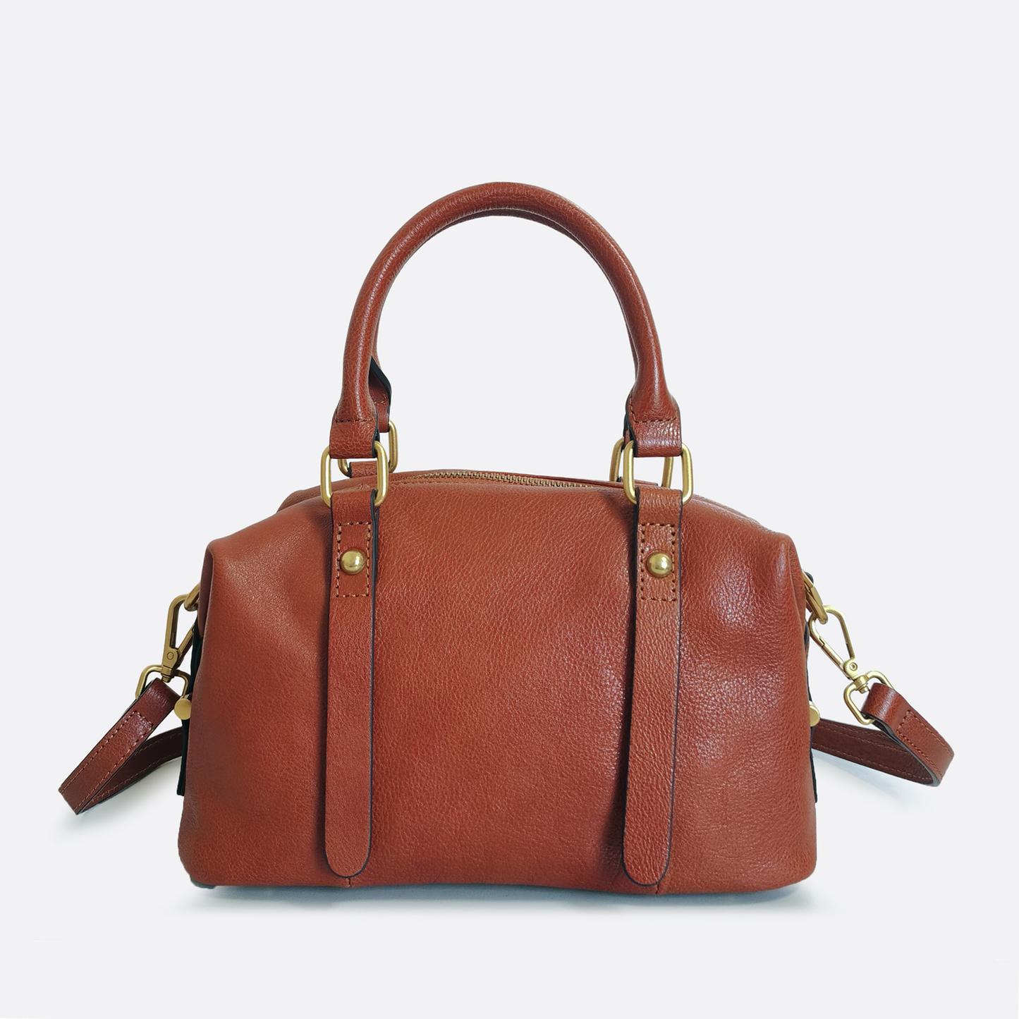 Women's genuine cowhide leather handbag Box design