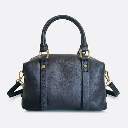 Women's genuine cowhide leather handbag Box design