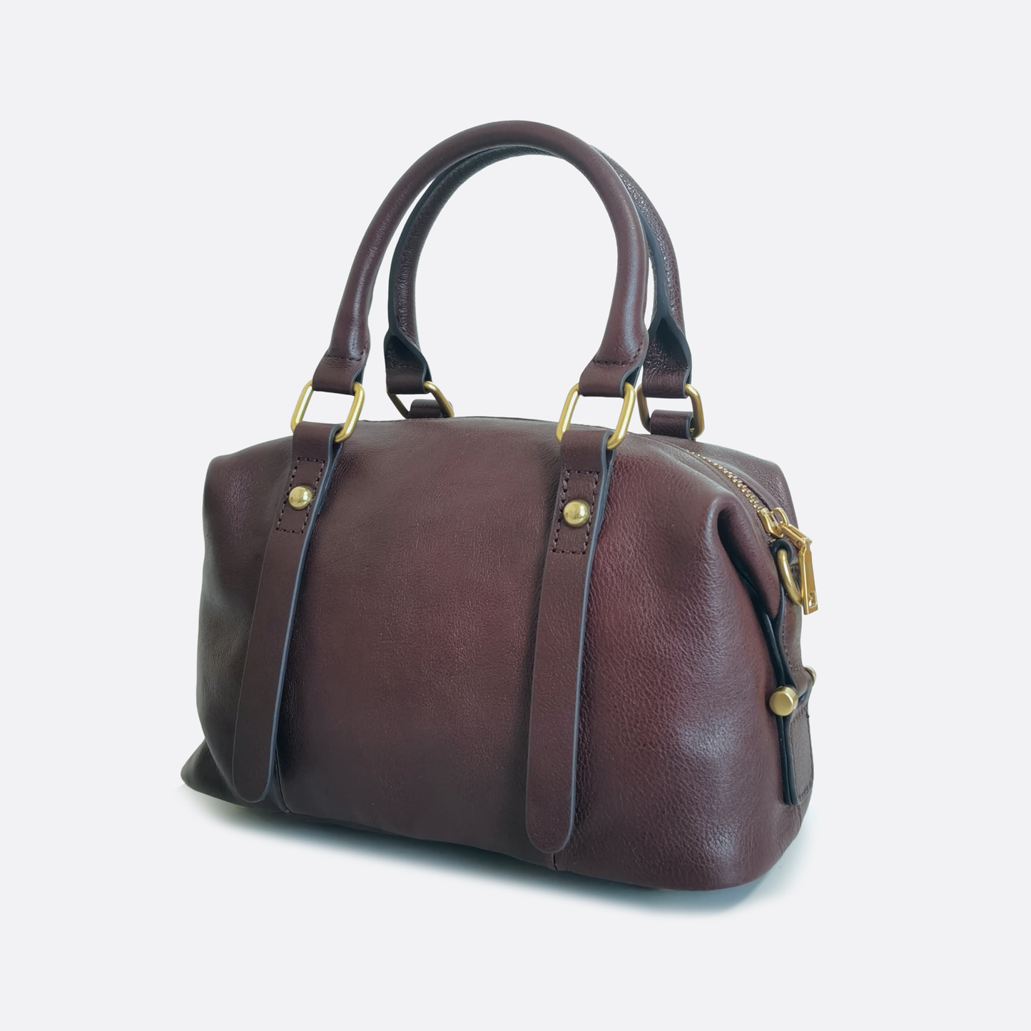 Women's genuine cowhide leather handbag Box design