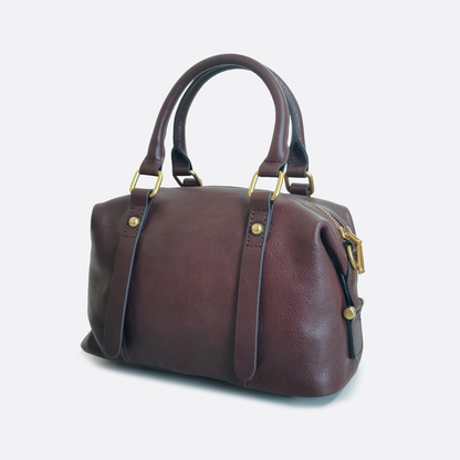 Women's genuine cowhide leather handbag Box design