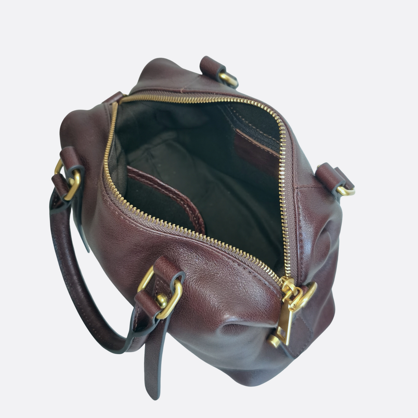 Women's genuine cowhide leather handbag Box design