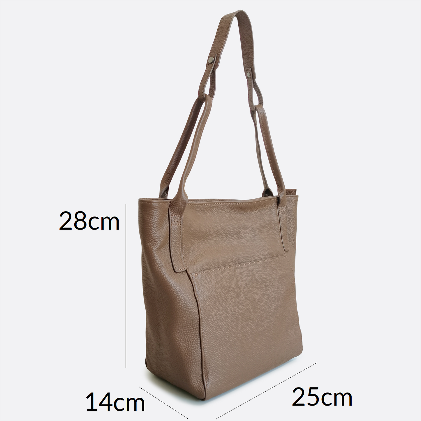 Women's genuine cowhide leather handbag Basket Lock V4 design