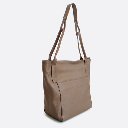 Women's genuine cowhide leather handbag Basket Lock V4 design