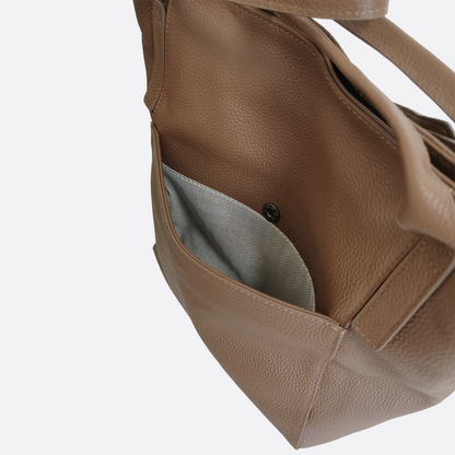 Women's genuine cowhide leather handbag Basket Lock V4 design