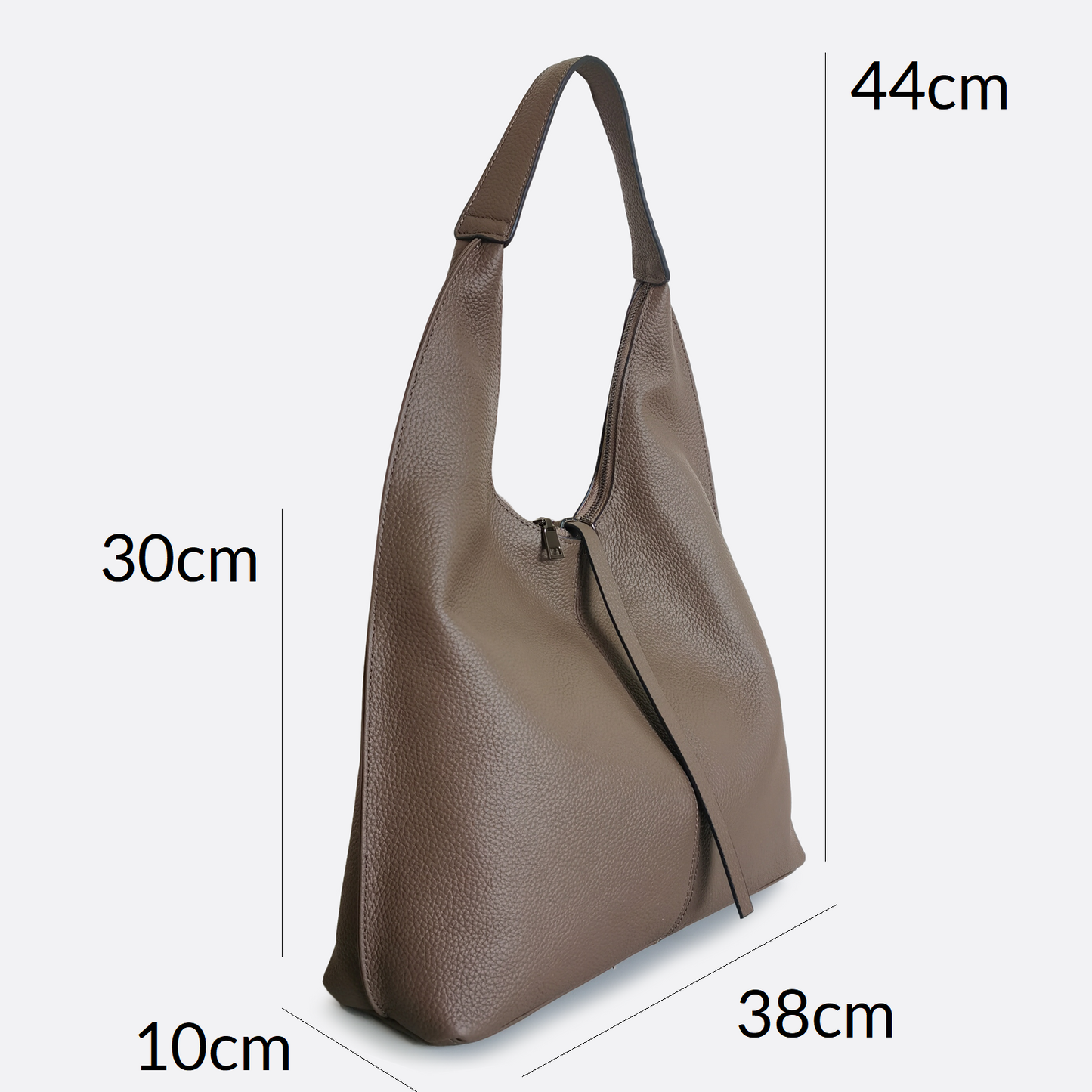 Women's genuine cowhide leather Hobo handbag Dilla design