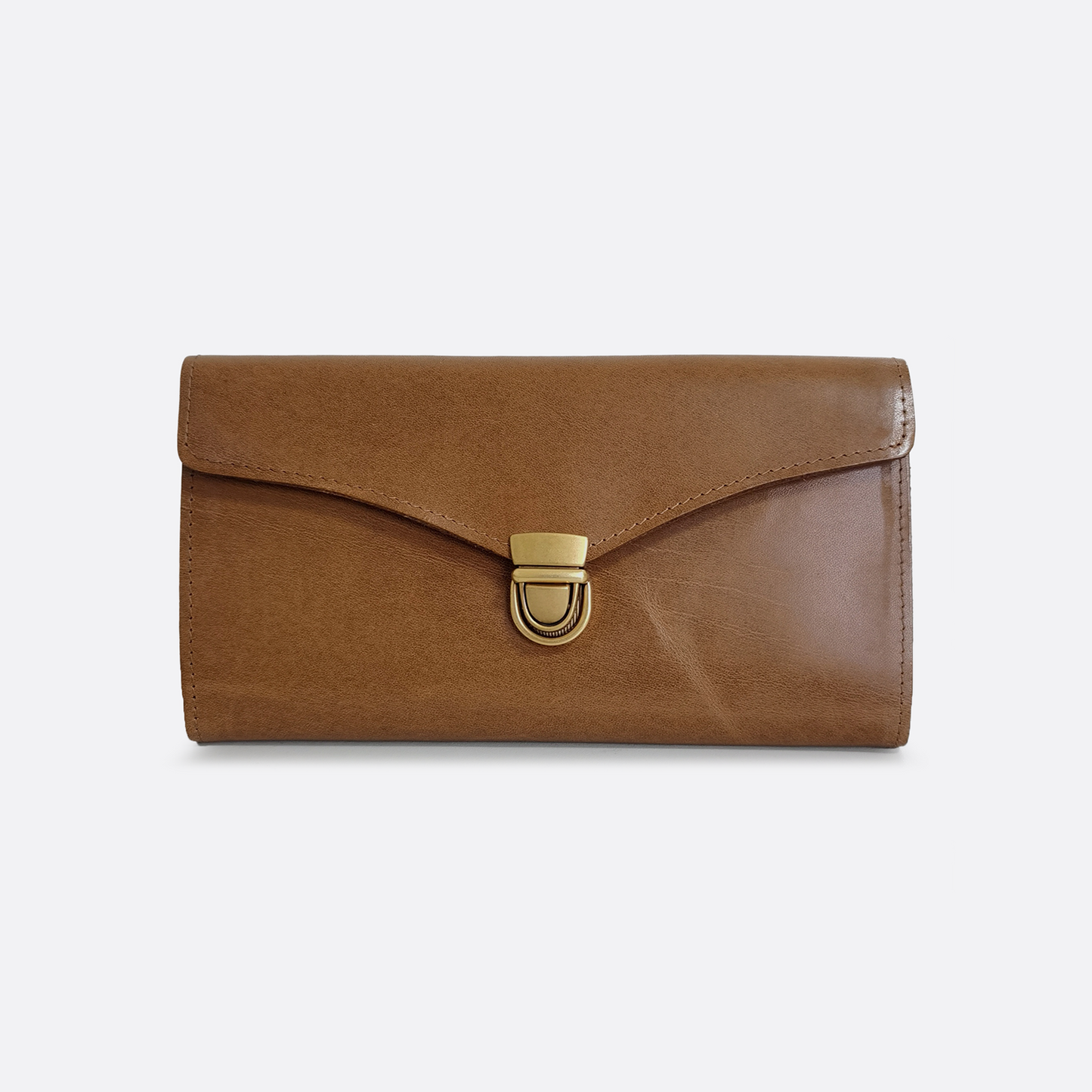 Women's waxed cowhide leather wallet/purse Prya V2 design