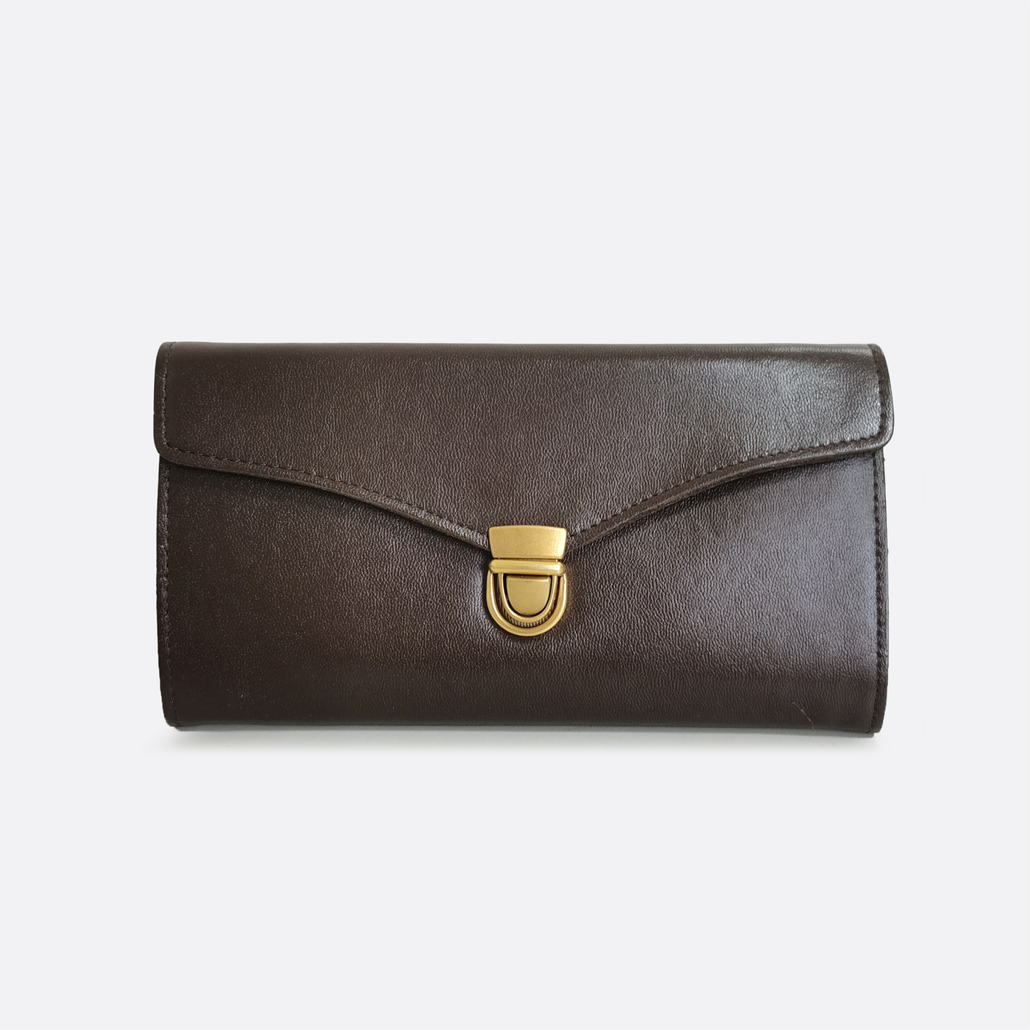 Women's waxed cowhide leather wallet/purse Prya V2 design