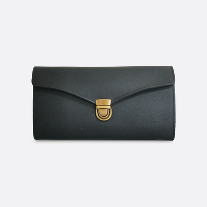 Women's waxed cowhide leather wallet/purse Prya V2 design