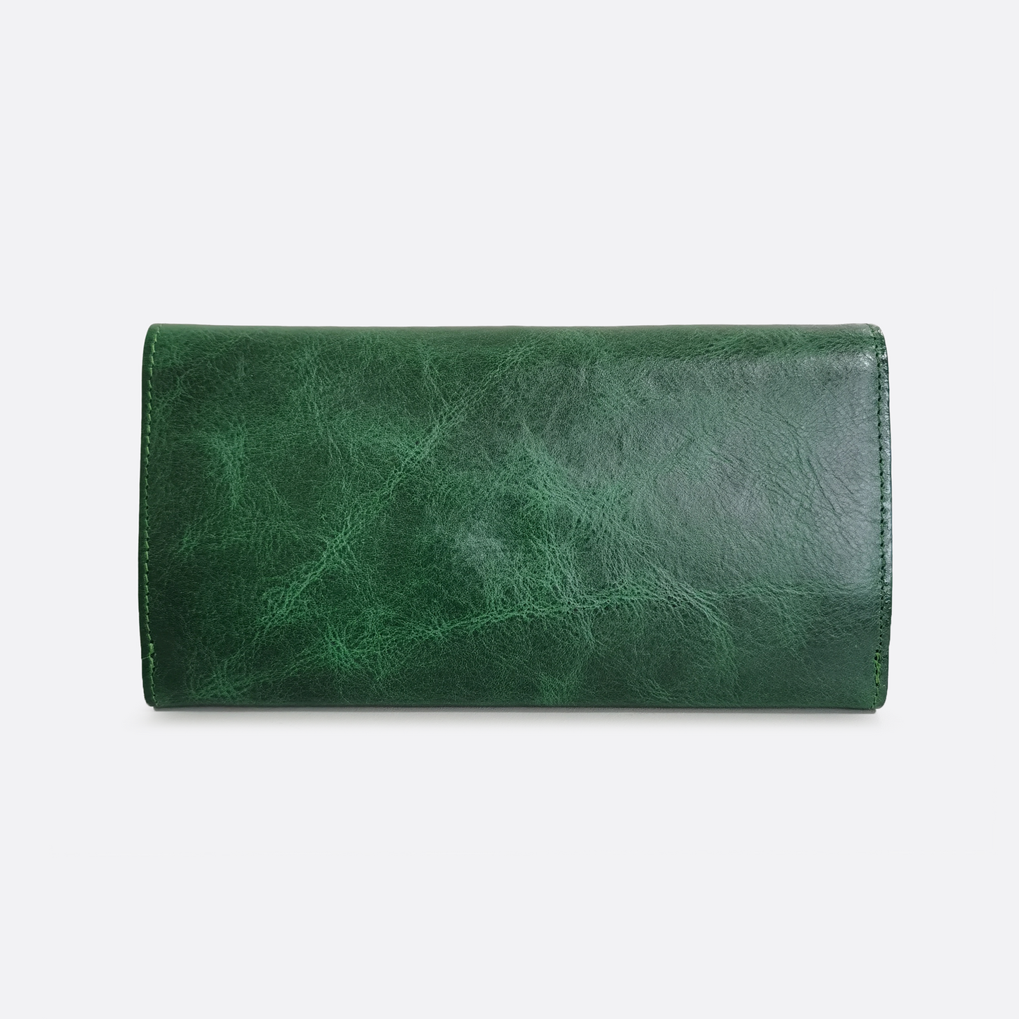 Women's waxed cowhide leather wallet/purse Prya V2 design