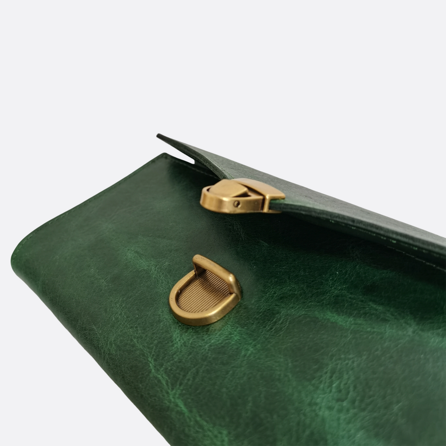 Women's waxed cowhide leather wallet/purse Prya V2 design