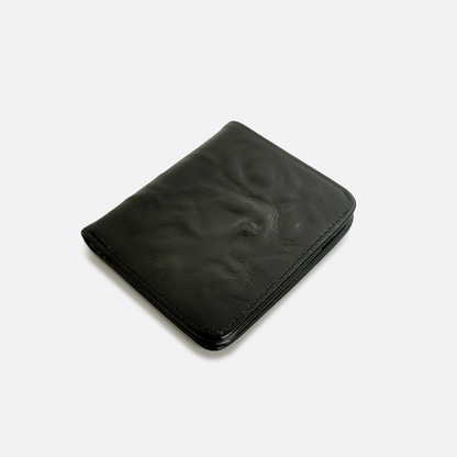 Women's and Men's unisex cowhide leather vertical flap wallet v2