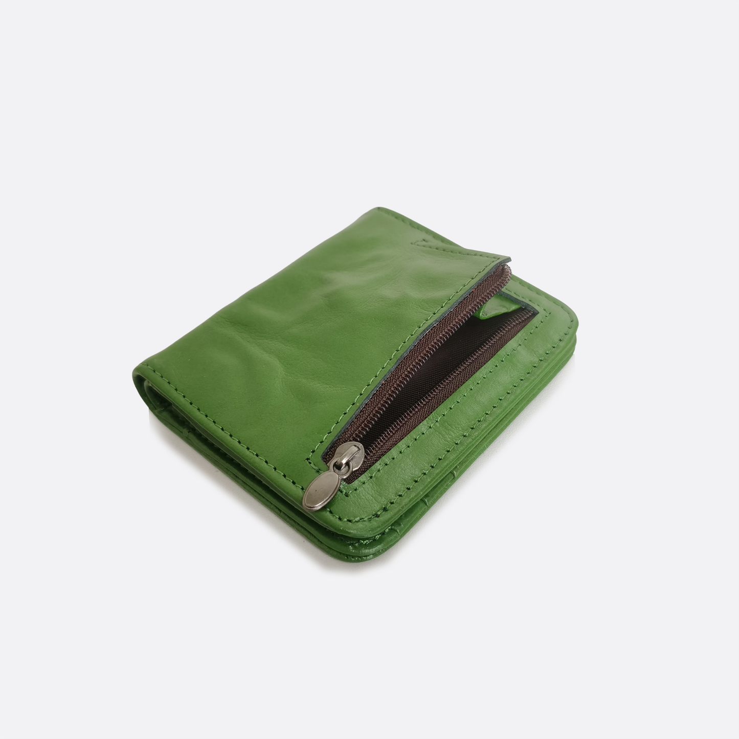 Women's and Men's unisex cowhide leather vertical flap wallet v2