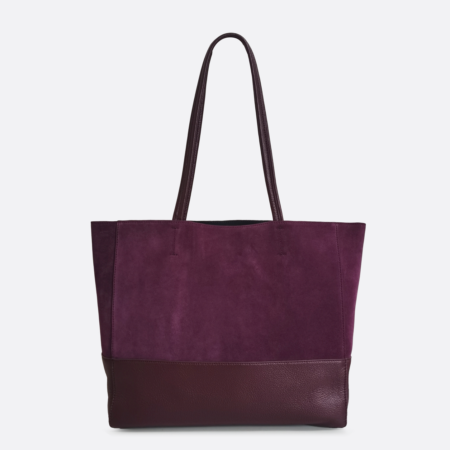 Women's genuine cowhide mixed suede leather handbag Depaule design