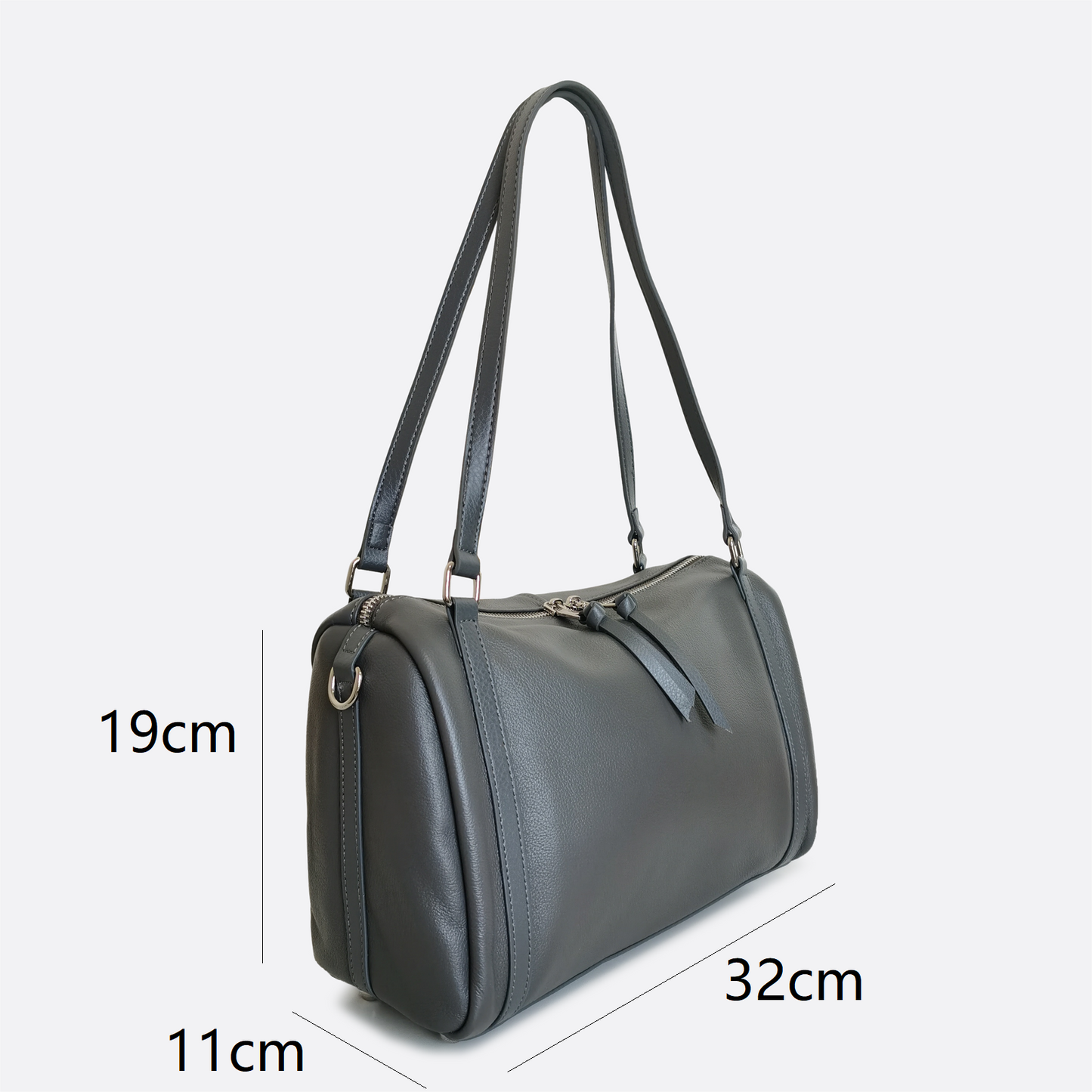 Women's genuine cowhide leather handbag Palour V4 design