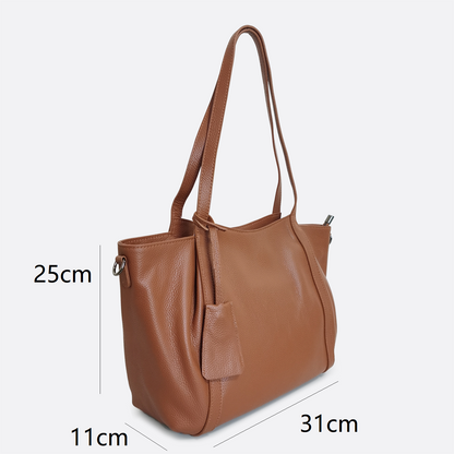 Women's genuine cowhide leather handbag Edgar tote design