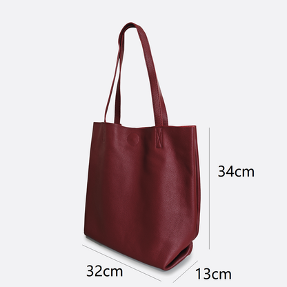 Women's genuine cowhide leather handbag Cara V3 design