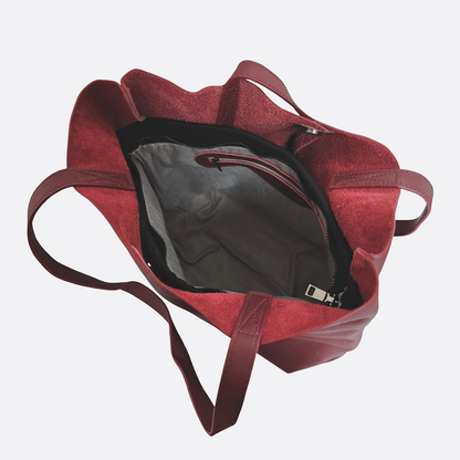 Women's genuine cowhide leather handbag Cara V3 design