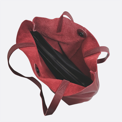 Women's genuine cowhide leather handbag Cara V3 design