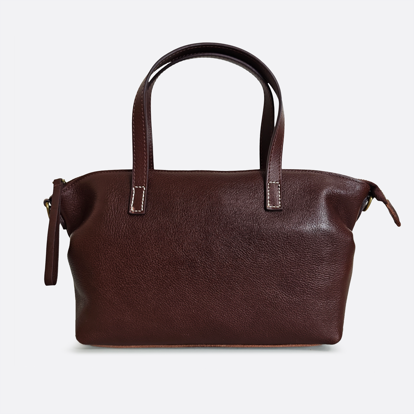 Women's genuine cowhide leather handbag Ellipse design