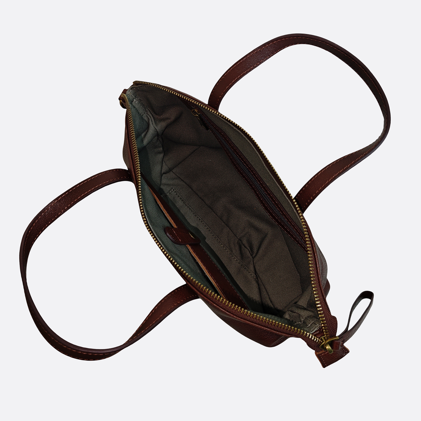 Women's genuine cowhide leather handbag Ellipse design