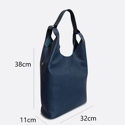 Women's genuine cowhide leather hobo handbag Dilla two handle V2 design