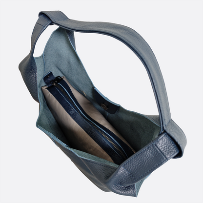 Women's genuine cowhide leather hobo handbag Dilla two handle V2 design