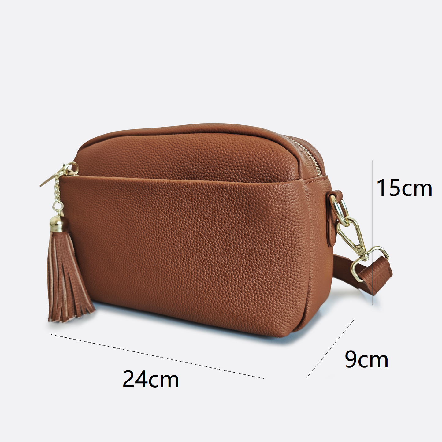 Women's genuine cowhide leather handbag Murca V6 design