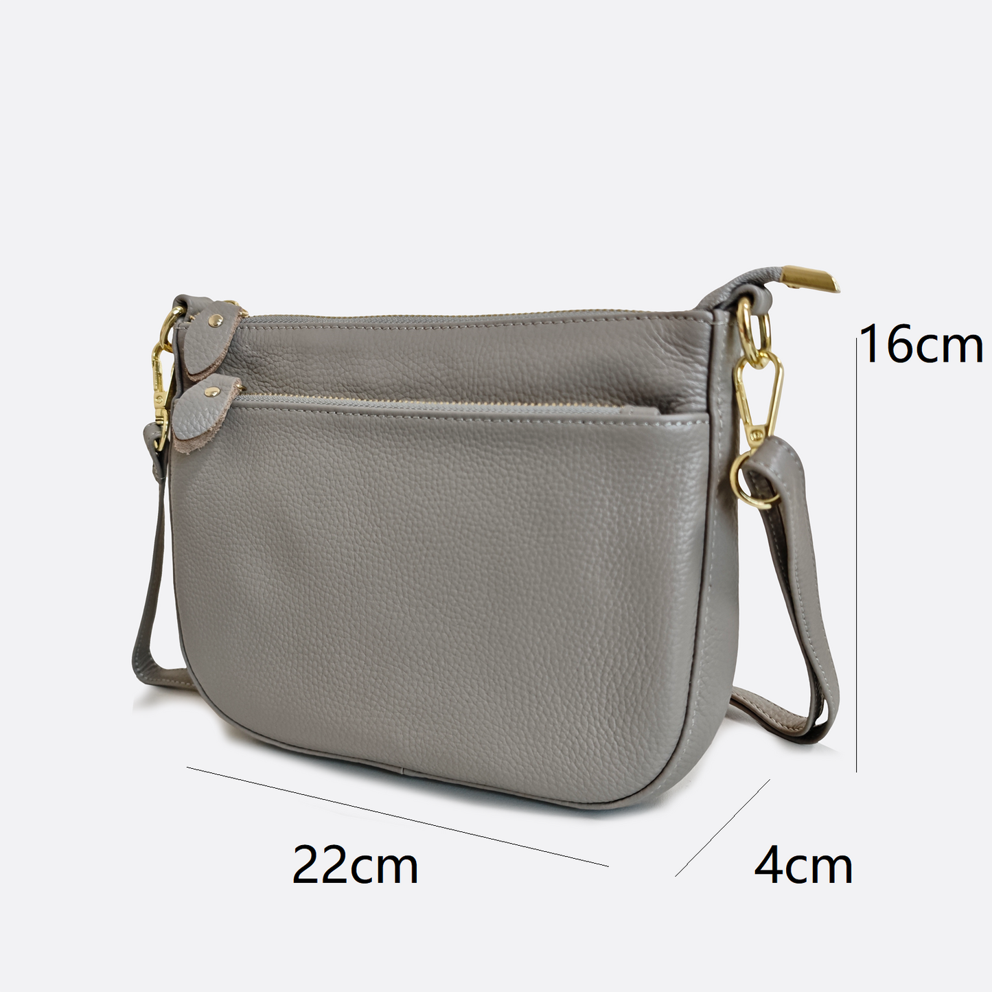 Women's genuine cowhide leather handbag Hayden V4 design