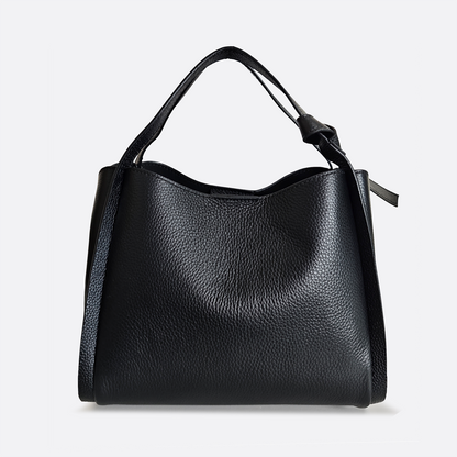 Women's cowhide leather handbag Mori design
