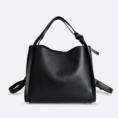Women's cowhide leather handbag Mori design
