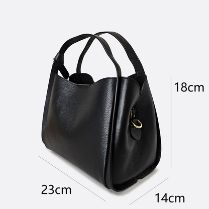 Women's cowhide leather handbag Mori design