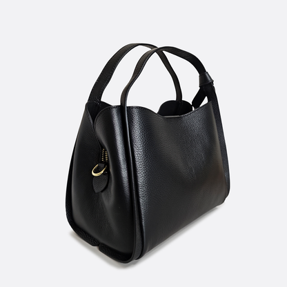Women's cowhide leather handbag Mori design
