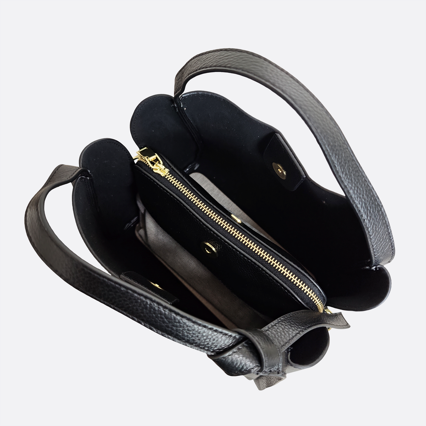 Women's cowhide leather handbag Mori design