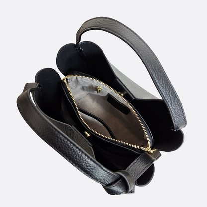 Women's cowhide leather handbag Mori design