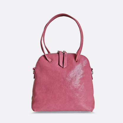 Women's genuine cowhide leather Bowler bag