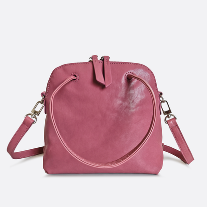 Women's genuine cowhide leather Bowler bag