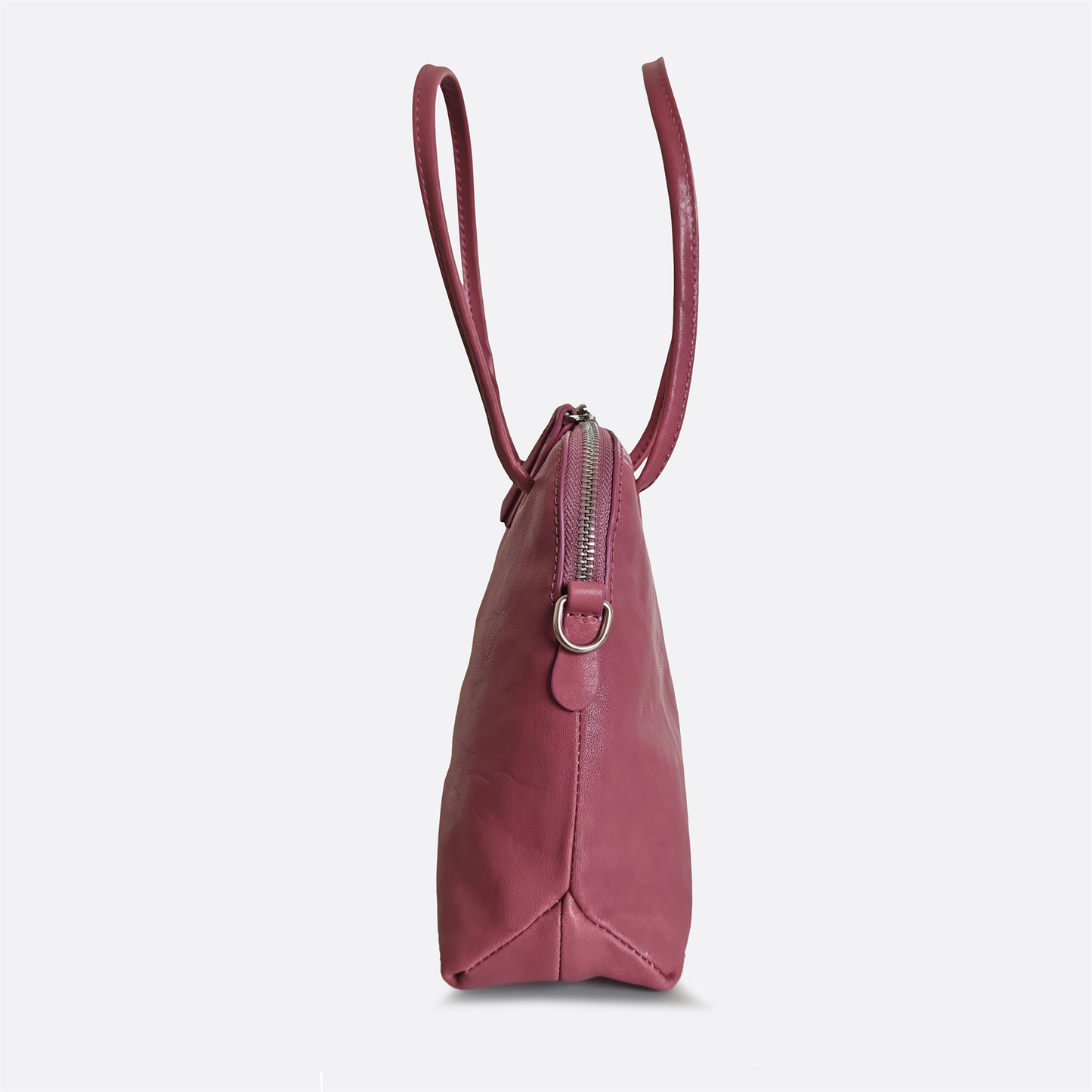 Women's genuine cowhide leather Bowler bag