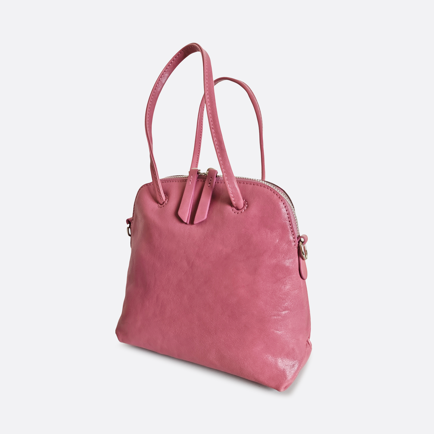 Women's genuine cowhide leather Bowler bag