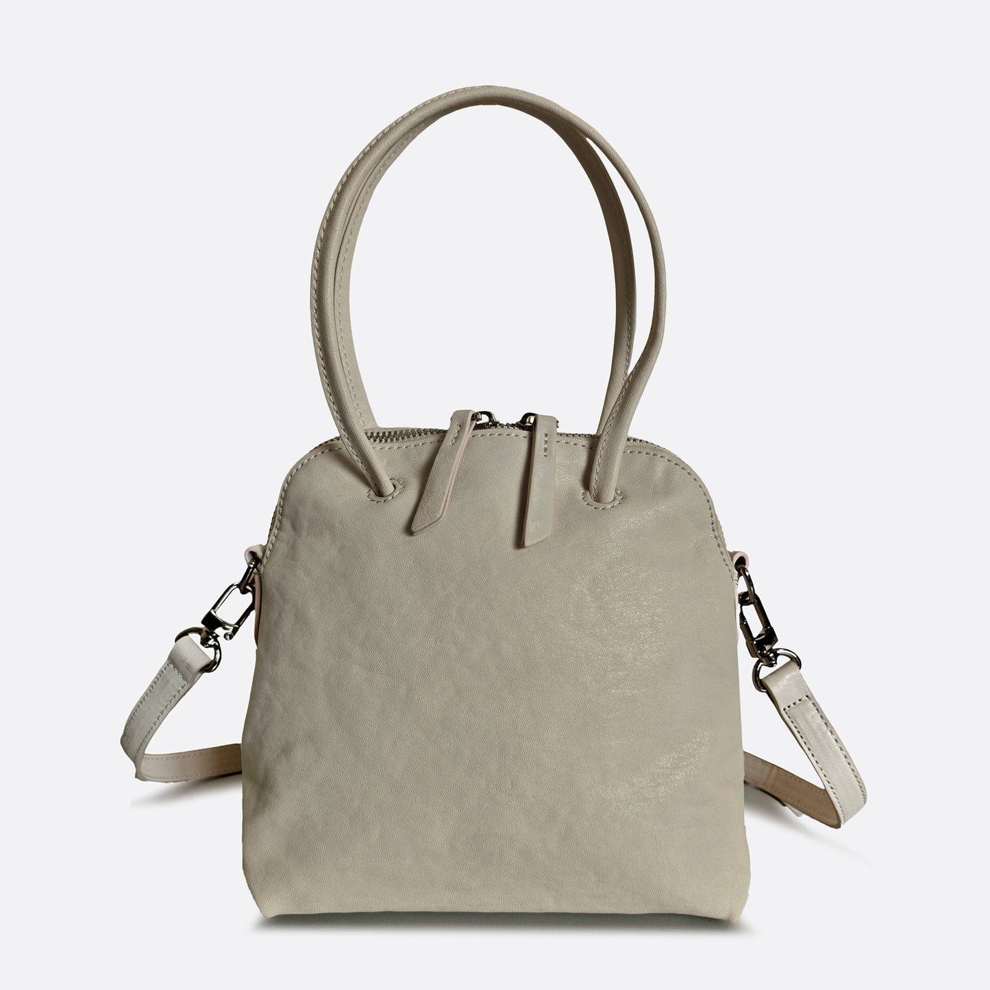 Women's genuine cowhide leather Bowler bag